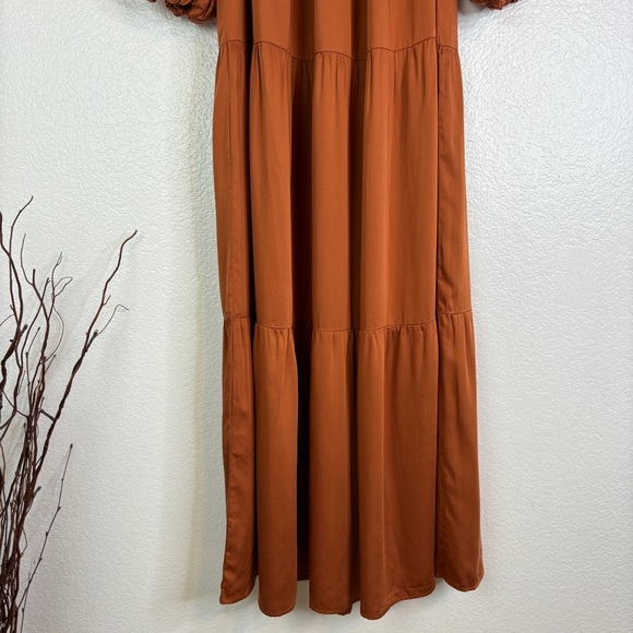 DIARRABLU Sustainable Kudi Maxi Dress - Solid Rust - Picture 7 of 9